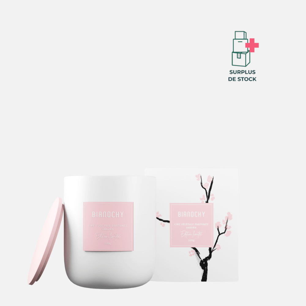 Bougie parfumée - Sakura Bougie Parfumée BIANOCHY 200g • 45h 