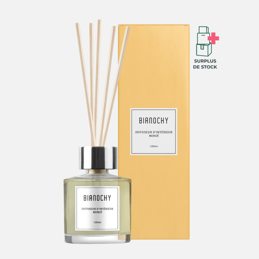 Diffuseur d'ambiance - Monoï Diffuseur de Parfum BIANOCHY 100 ml • Batônnets en rotin 