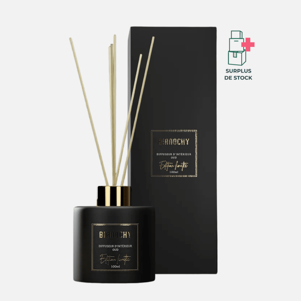Diffuseur d'ambiance - Oud Diffuseur de Parfum BIANOCHY 100 ml • Batônnets en rotin 