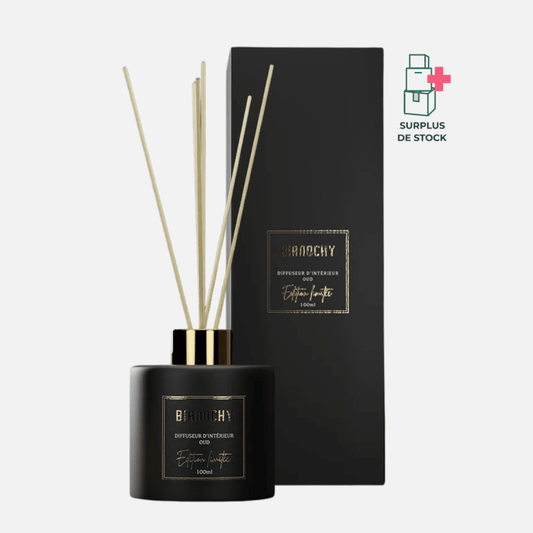 Diffuseur d'ambiance - Oud Diffuseur de Parfum BIANOCHY 100 ml • Batônnets en rotin 