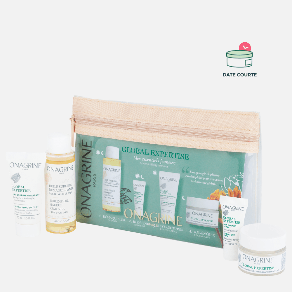 Global Expertise Trousse Découverte Soin Hydratant Onagrine Paris 40 ml + 15 ml + 15 ml + 4 ml 