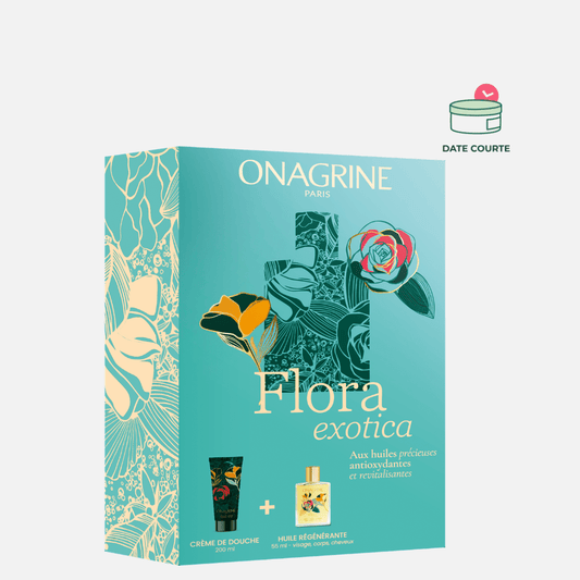 Flora Exotica Coffret Huile Régénérante Coffret de Soin Onagrine Paris 55 ml + 200 ml 