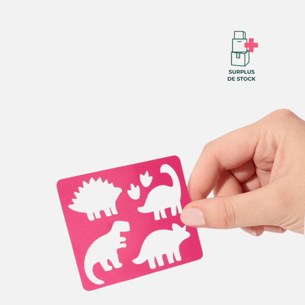 Pochoir pour tatouages pailletés Pochoir maquillage Si Si La Paillette Dinosaures 
