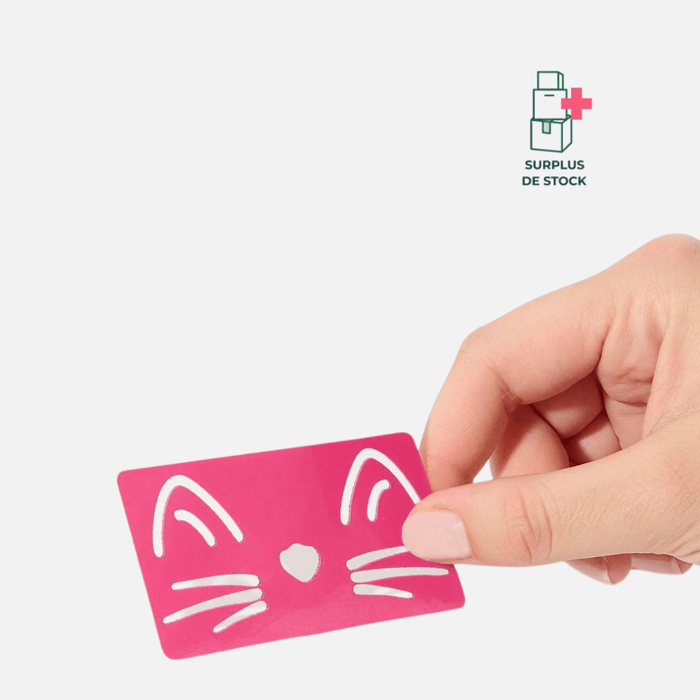Pochoir pour tatouages pailletés Pochoir maquillage Si Si La Paillette Chat 