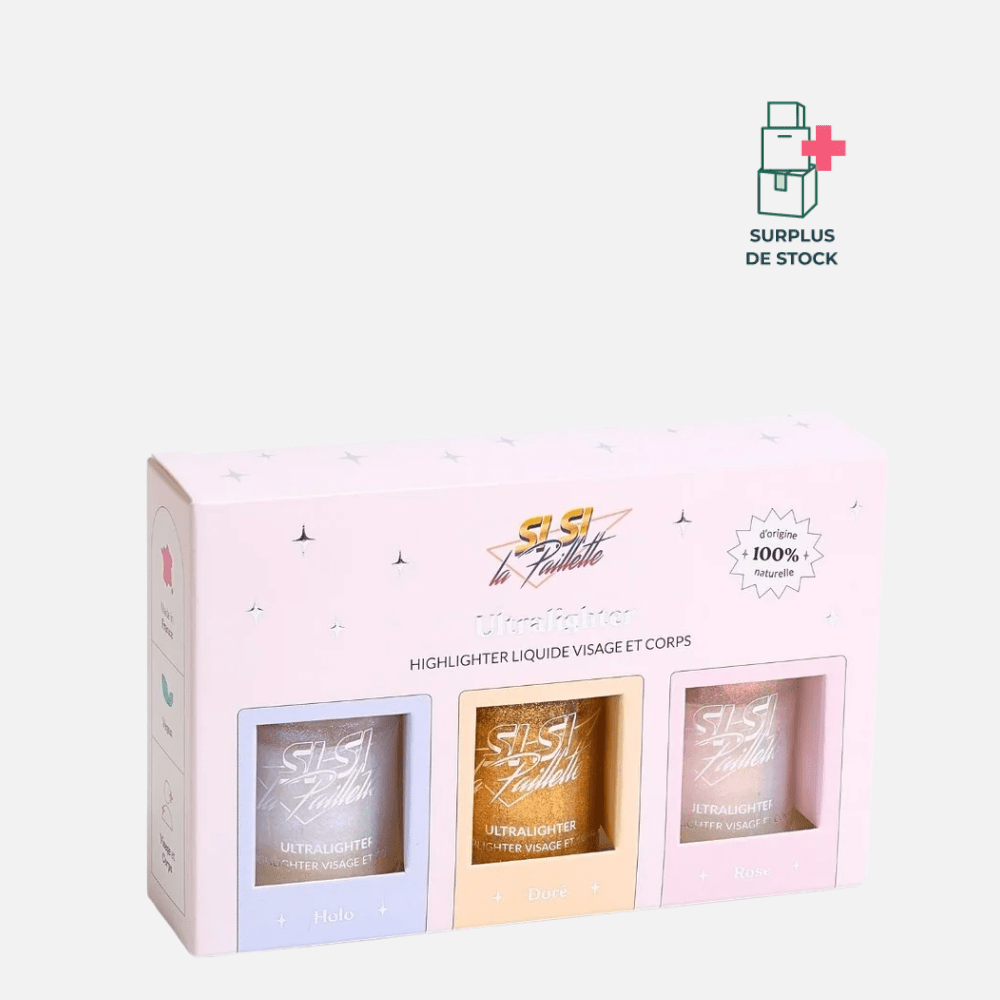 Coffret 3 Body Highlighters pailletés Highlighter Si Si La Paillette 3 x 15 ml 