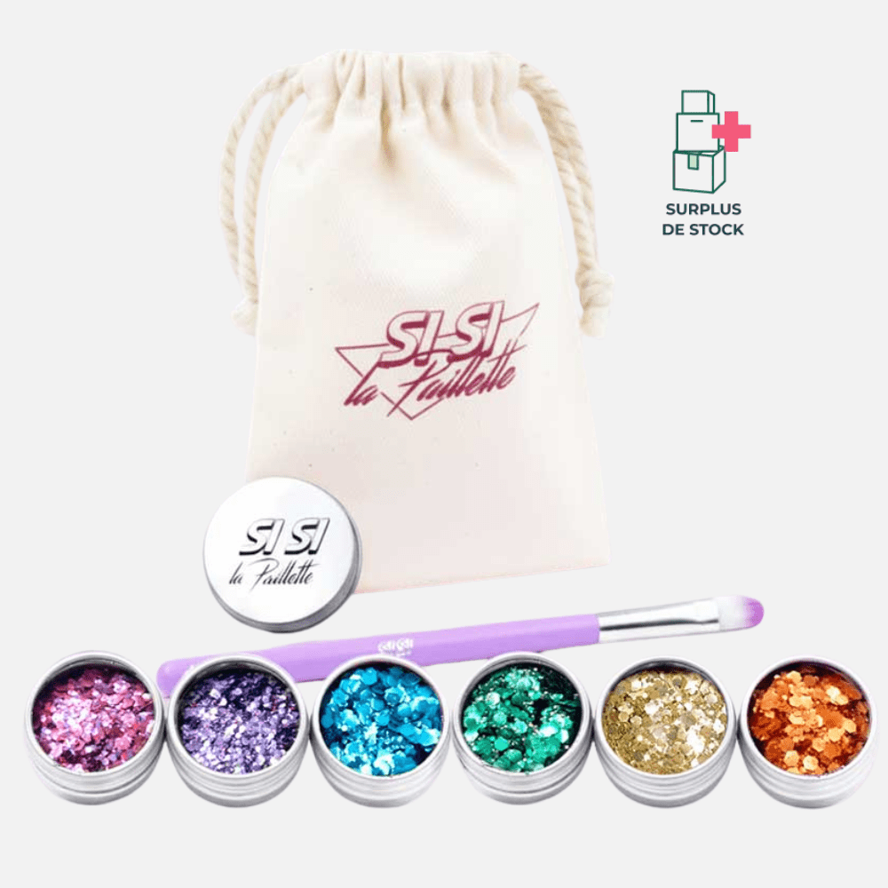 Kit Pailleté Fierté Coffret Paillette Si Si La Paillette 6 × 5 ml + baume 10 g 