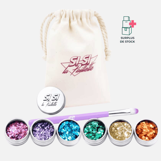 Kit Pailleté Fierté Coffret Paillette Si Si La Paillette 6 × 5 ml + baume 10 g 