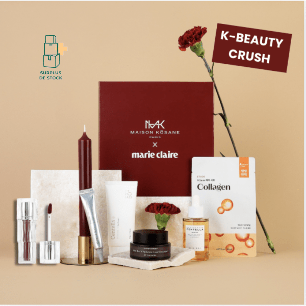 Box Marie Claire Routine K-Beauty Maison Kosane Box Beauté MY BEAUTY FACTORY 6 produits de beauté format vente 