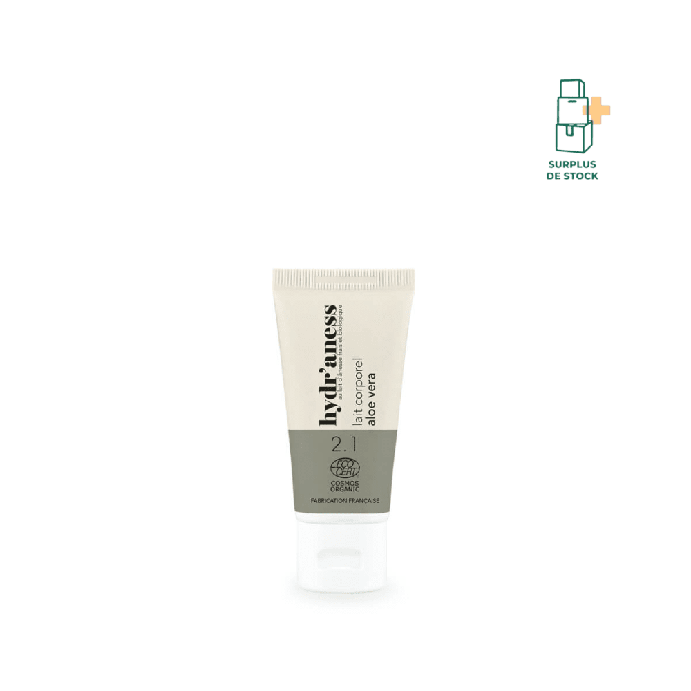 Lait corps hydratant aloe vera certifié bio au lait d'ânesse frais Soin corps Hydr'aness 