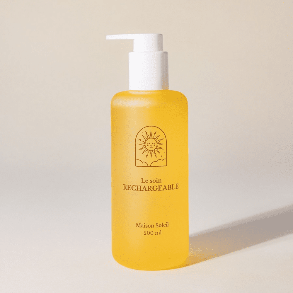 La lotion micellaire Soin Visage Maison Soleil Flacon jaune 100 ml 