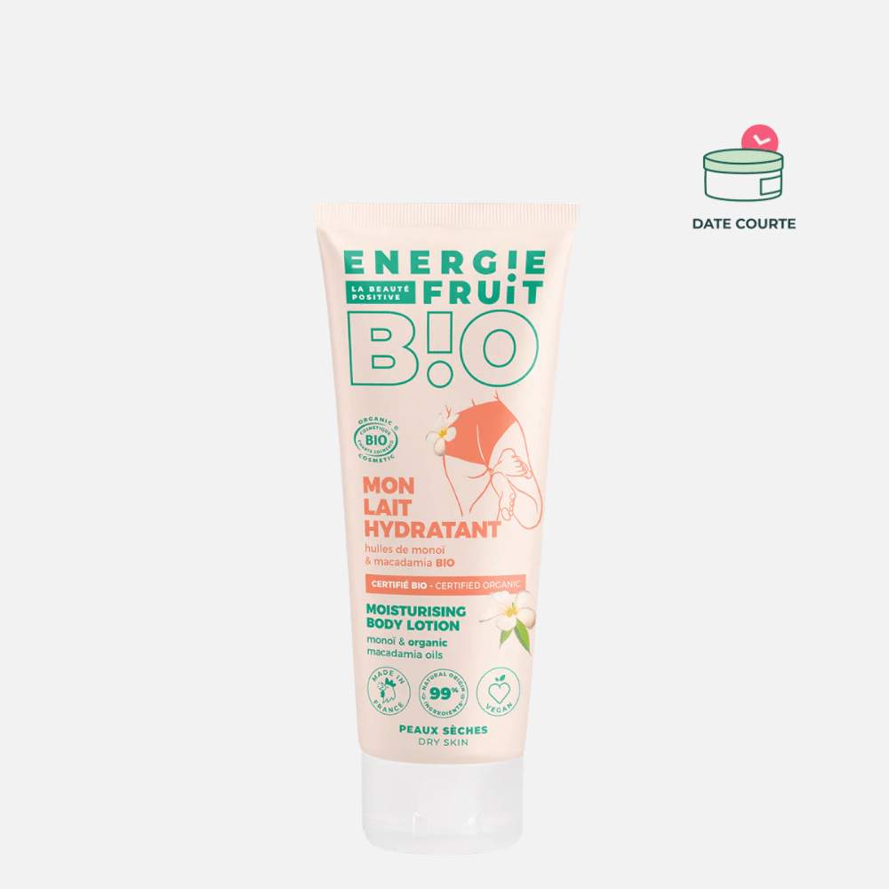 Mon Doux Lait Corps Hydratant certifié BIO par ECOCERT - Huiles de Monoï & Macadamia Soin Corps ENERGIE FRUIT 200 ml 