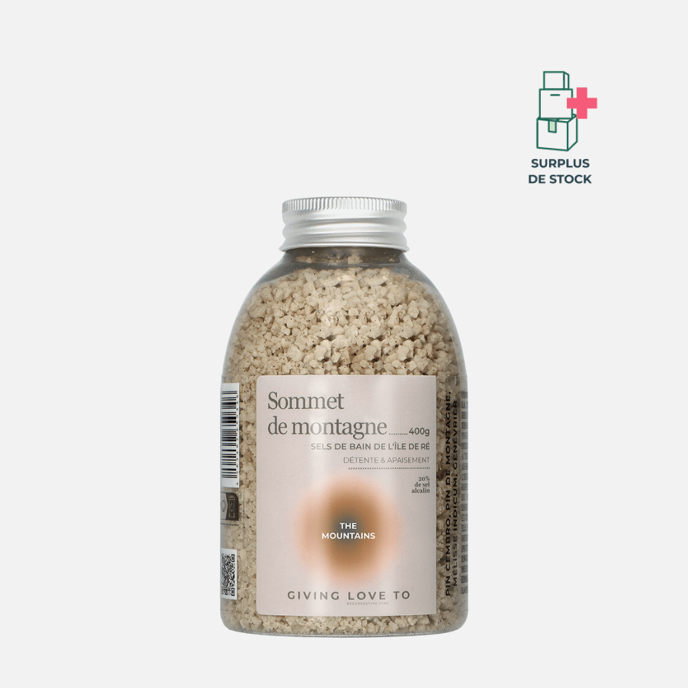 Sels de bain de l'île de Ré - SOMMET DE MONTAGNE hygiène Giving love to 400 g 