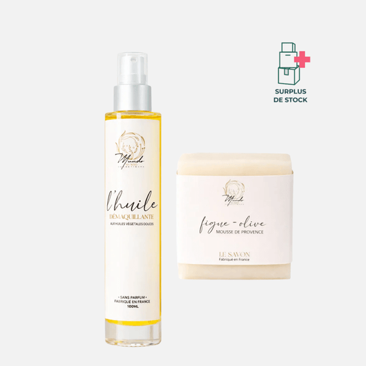 Duo huile démaquillante + savon Soin Visage MUNDO Duo nettoyant & démaquillant 