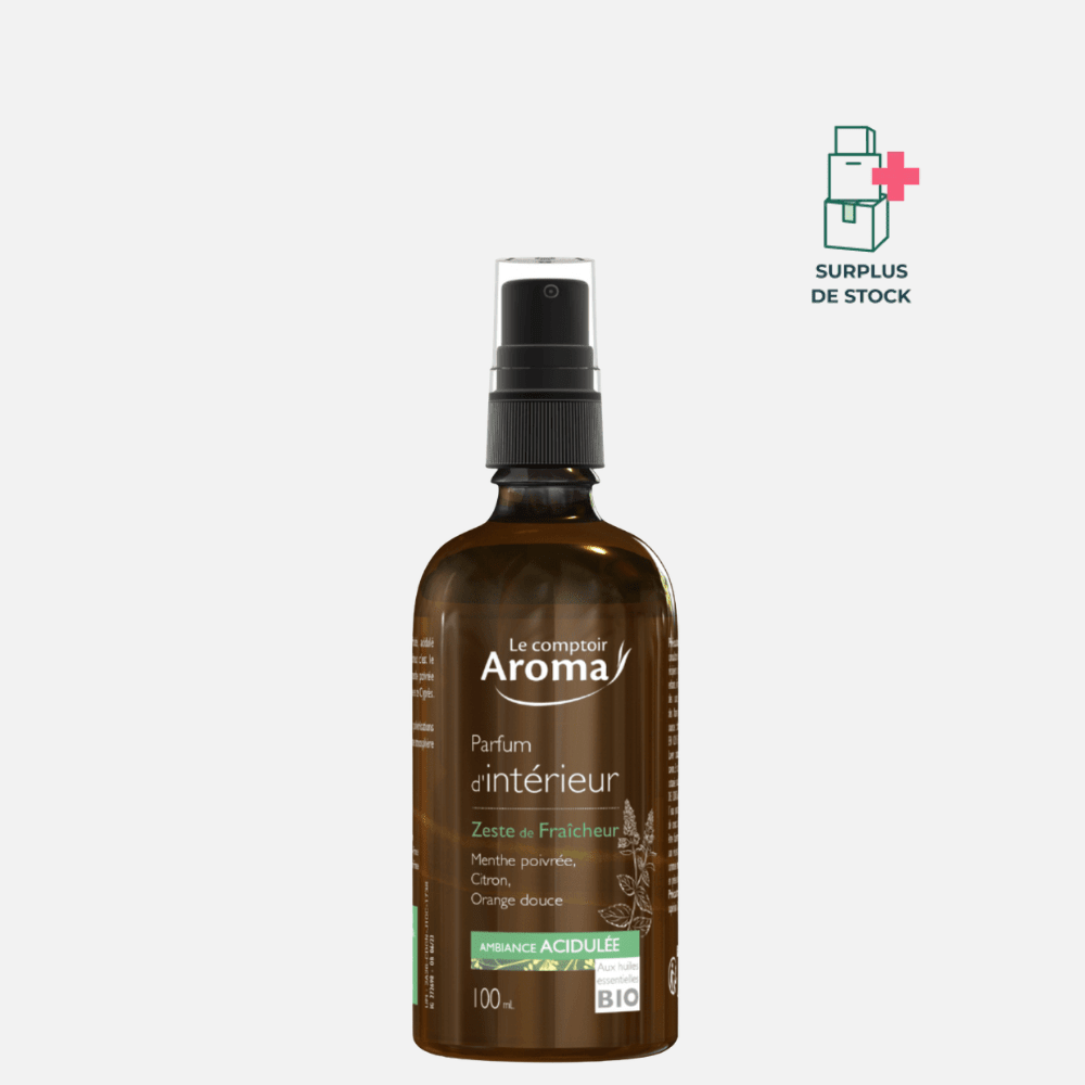 PARFUM D'INTERIEUR ZESTE DE FRAICHEUR Parfum Le Comptoir Aroma 100 ml // Notes : Menthe & Citron 