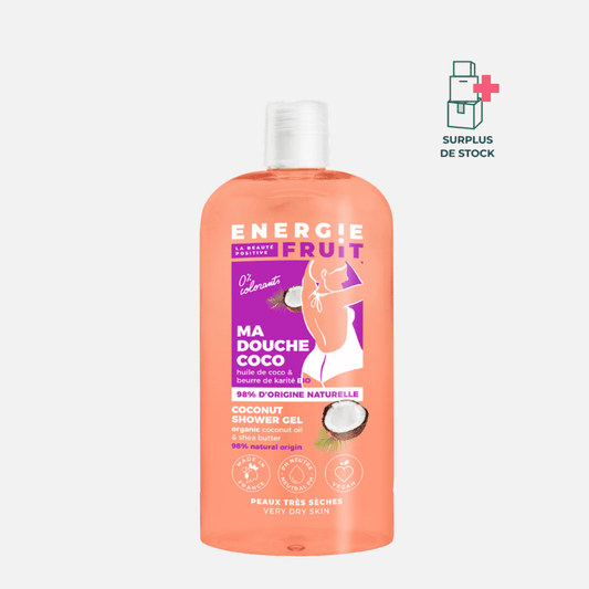 Gel Douche Coco & Beurre de Karité Bio Soin Nettoyant ENERGIE FRUIT 500 ml 
