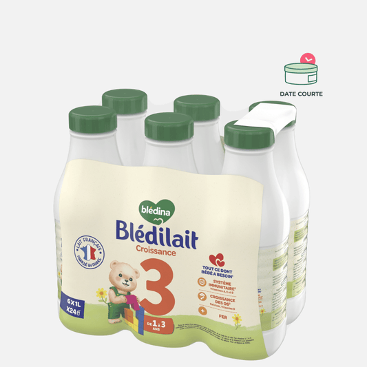 Blédilait Croissance 4x500mL produit enfant Blédina pack 6x1L 