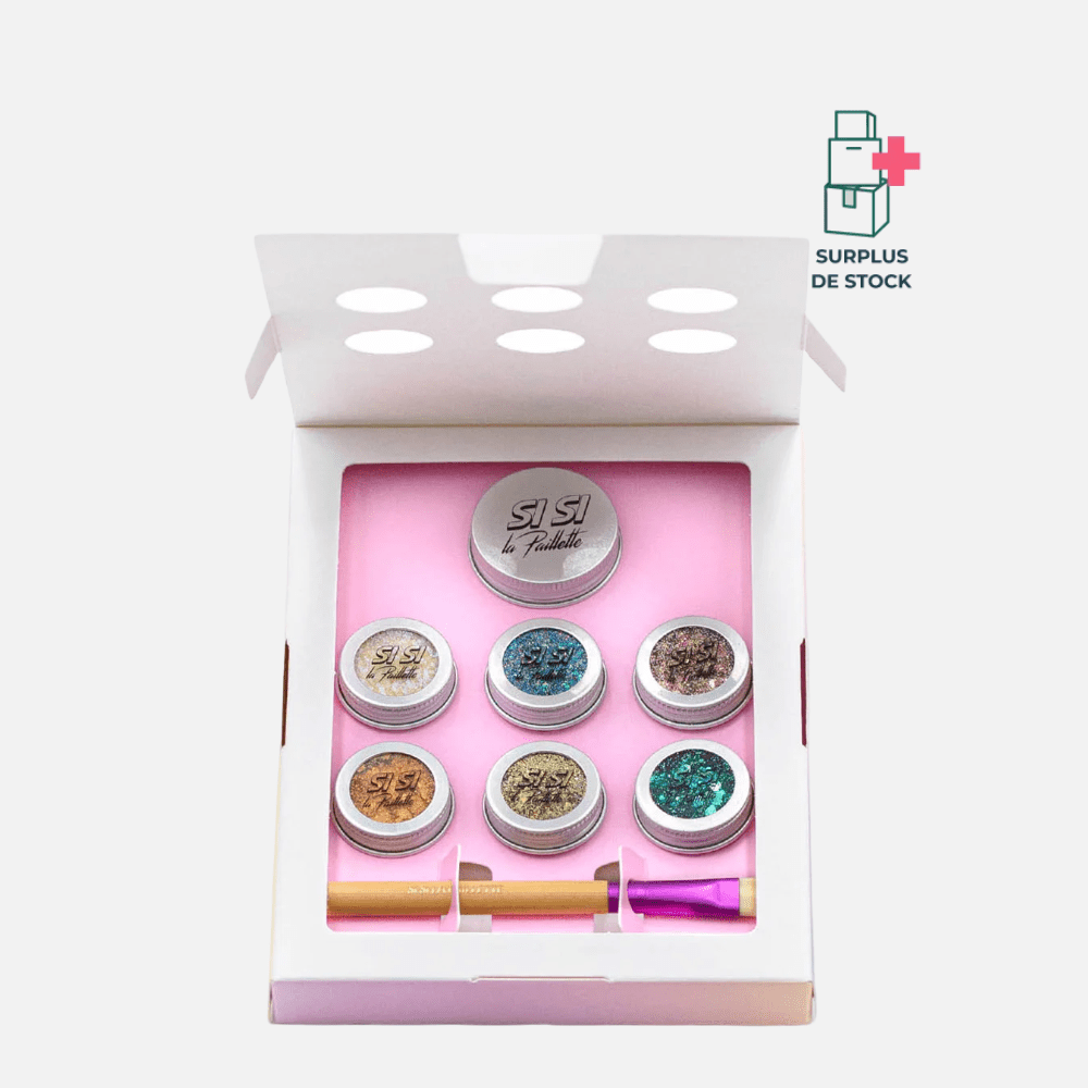 Kit Pailleté Bestsellers Coffret Paillette Si Si La Paillette 6 × 5 ml + baume 10 g 