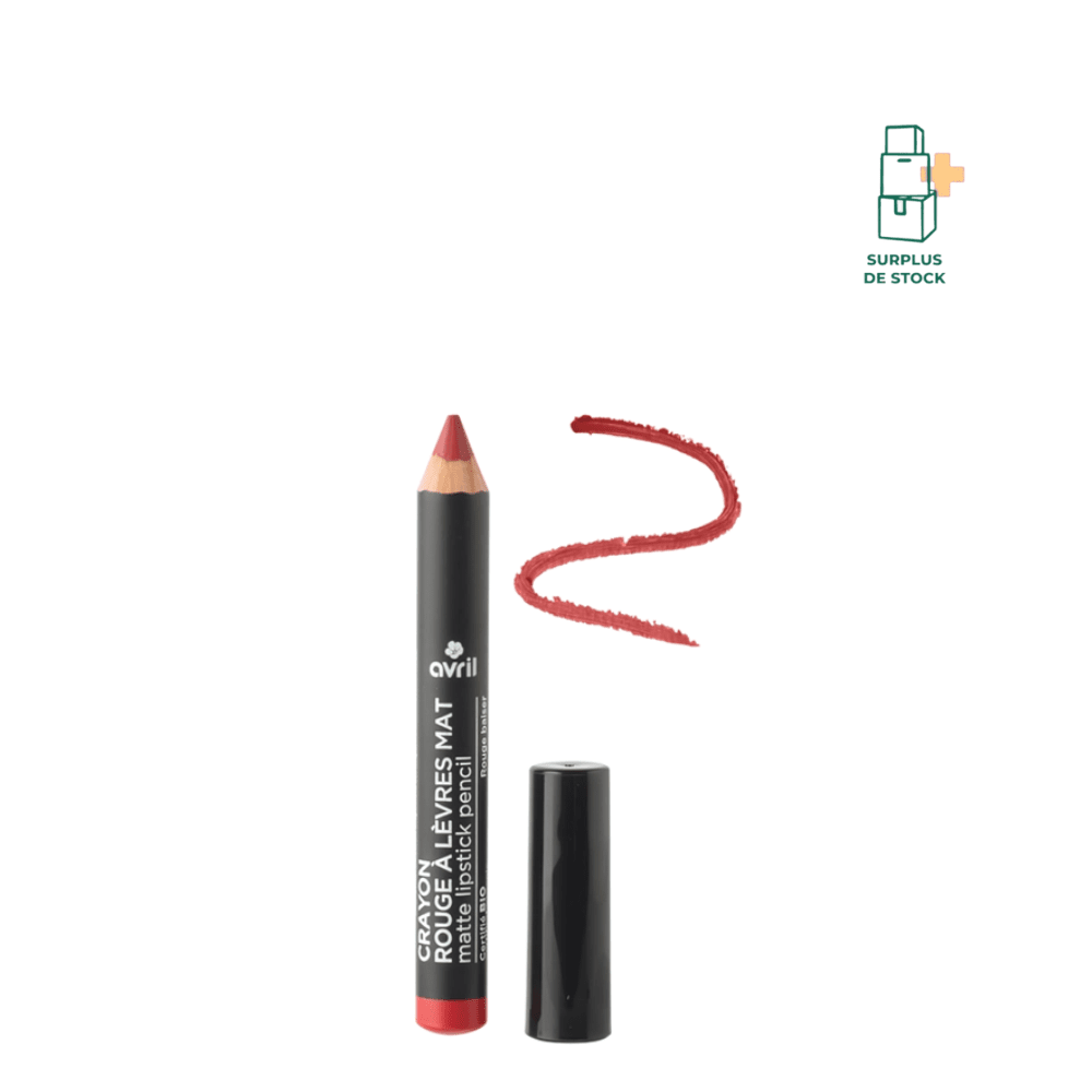 Crayon rouge à lèvres Bio Maquillage Avril Mat Rouge Baiser 