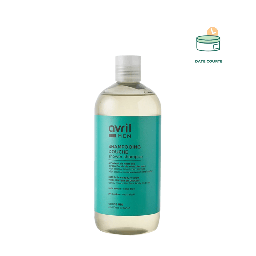 Shampoing douche Homme Bio 500ml Soin Capillaire Avril 500 ml À utiliser de préférence avant septembre 2025 