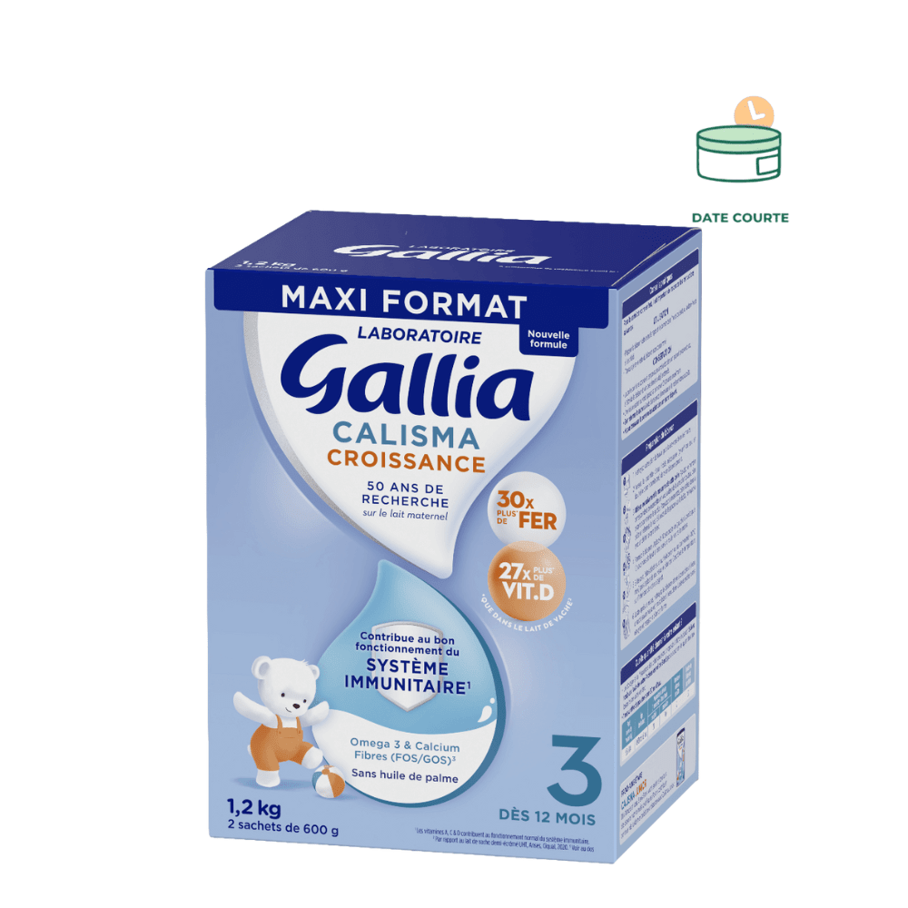 Calisma croissance 1,2kg - Lait infantile lot de 3 produit enfant Blédina 1x1.2 kg À consommer avant le 3 janvier 2026 