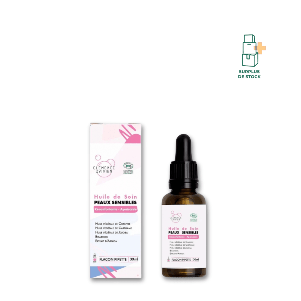 Huile de soin peaux sensibles Soin Visage Clémence & Vivien 30 ml 