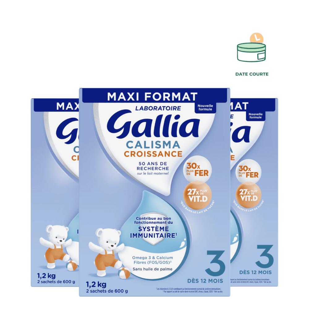 Calisma croissance 1,2kg - Lait infantile lot de 3 produit enfant Blédina Lot de 3 (3x1.2kg) À consommer avant le 3 janvier 2026 