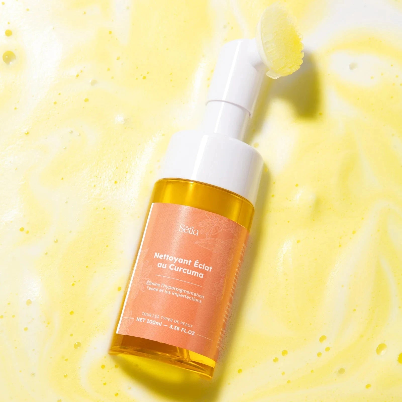 Nettoyant Éclat au Curcuma Soin Visage Séfia 