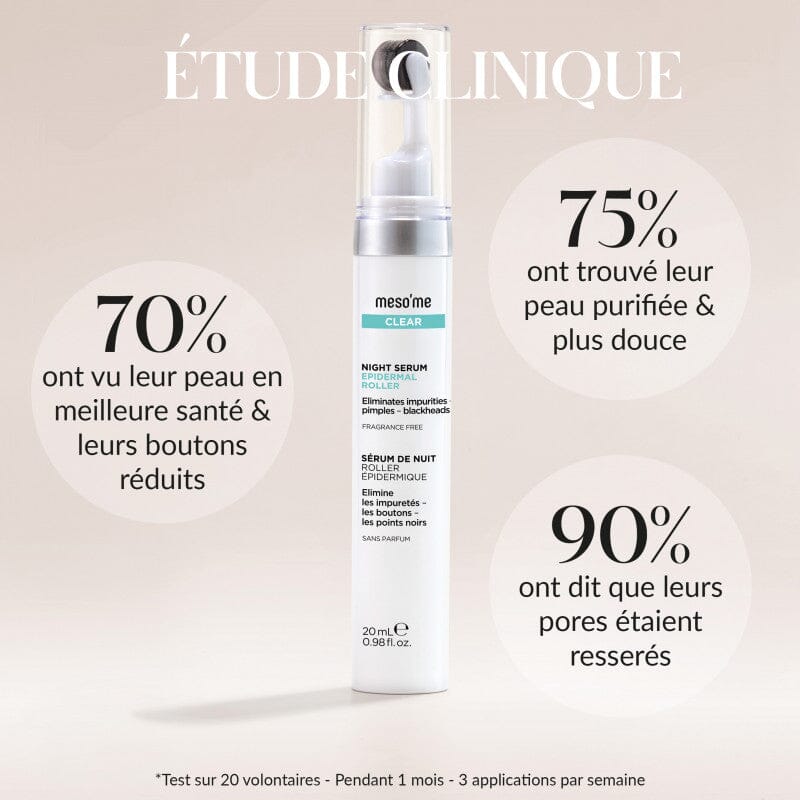 Roller avec serum intégré anti-acné et imperfections Soin Visage Meso'me 