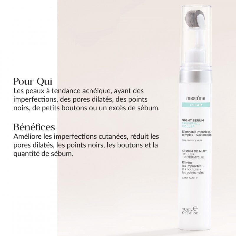 Roller avec serum intégré anti-acné et imperfections Soin Visage Meso'me 