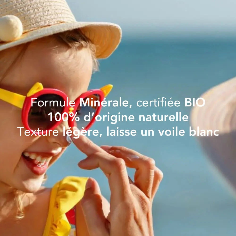 Lait solaire minéral SPF 50 Soin solaire KERBI 