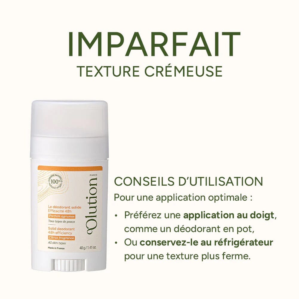 Déodorant Solide Bio - Parfum Agrumes déodorant oOLUTION 
