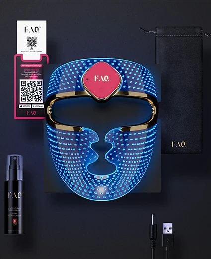 FAQ™ 201 - Masque visage LED en silicone Masque LED FOREO 