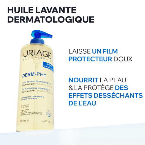 DERM-PHY - HUILE LAVANTE DERMATOLOGIQUE Soin Corps Uriage 