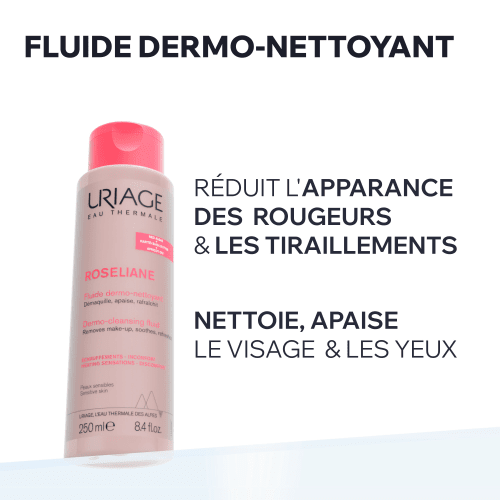 ROSÉLIANE - Fluide Dermo-Nettoyant Soin Corps Uriage 