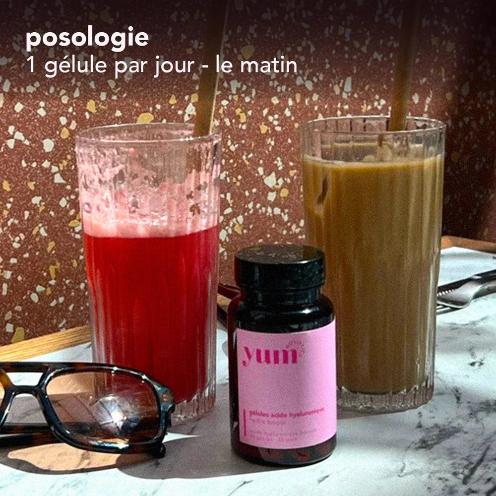 Gélules Acide Hyaluronique Complément Alimentaire YUM HOLISTICS 