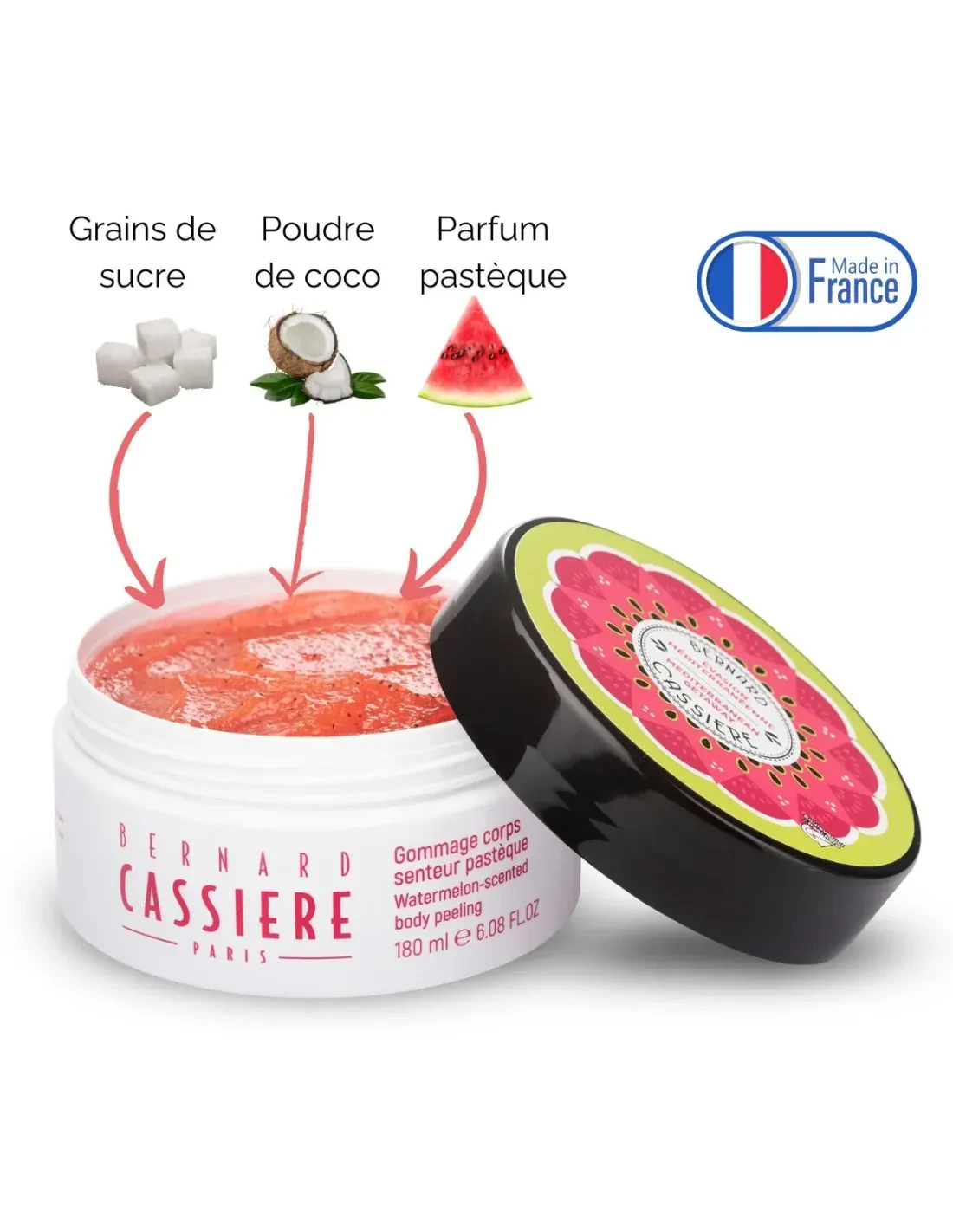 Gommage corps senteur Pastèque Soin Corps BERNARD CASSIERE 