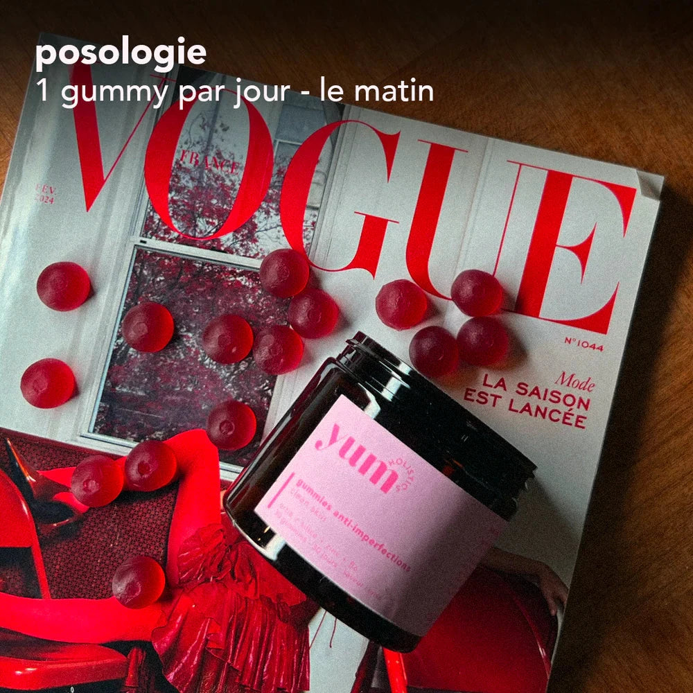 Gummies anti-imperfections Complément Alimentaire YUM HOLISTICS 