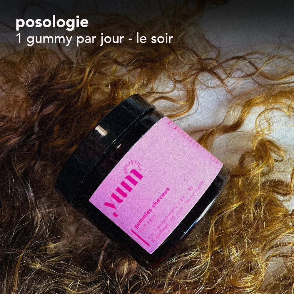 Gummies Cheveux Complément Alimentaire YUM HOLISTICS 