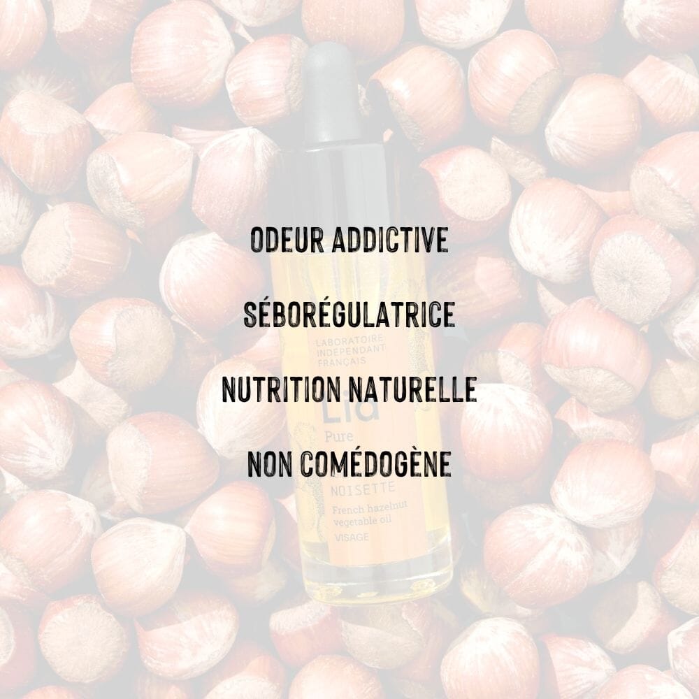 Huile végétale de Noisette Soin Visage Laboratoire Lia 