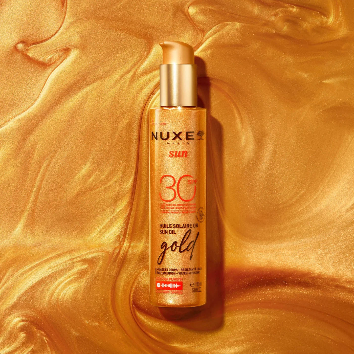 Huile Solaire Or Haute Protection SPF30 Soin Corps NUXE 