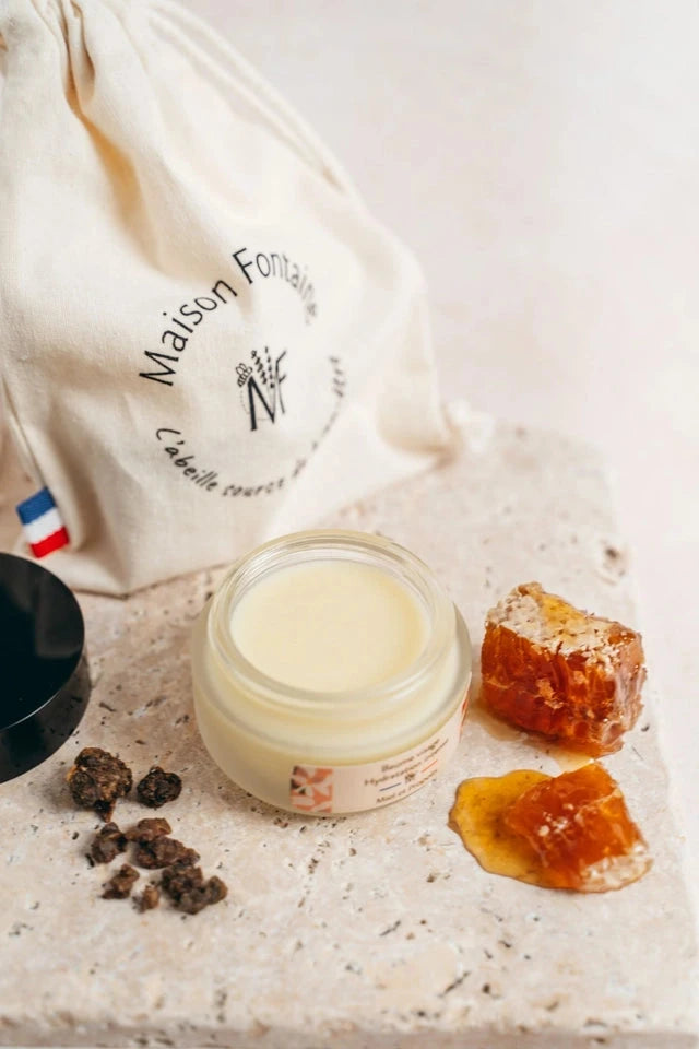 Baume à lèvres miel et propolis - Nourrit et Protège les lèvres Soin Visage Maison Fontaine 