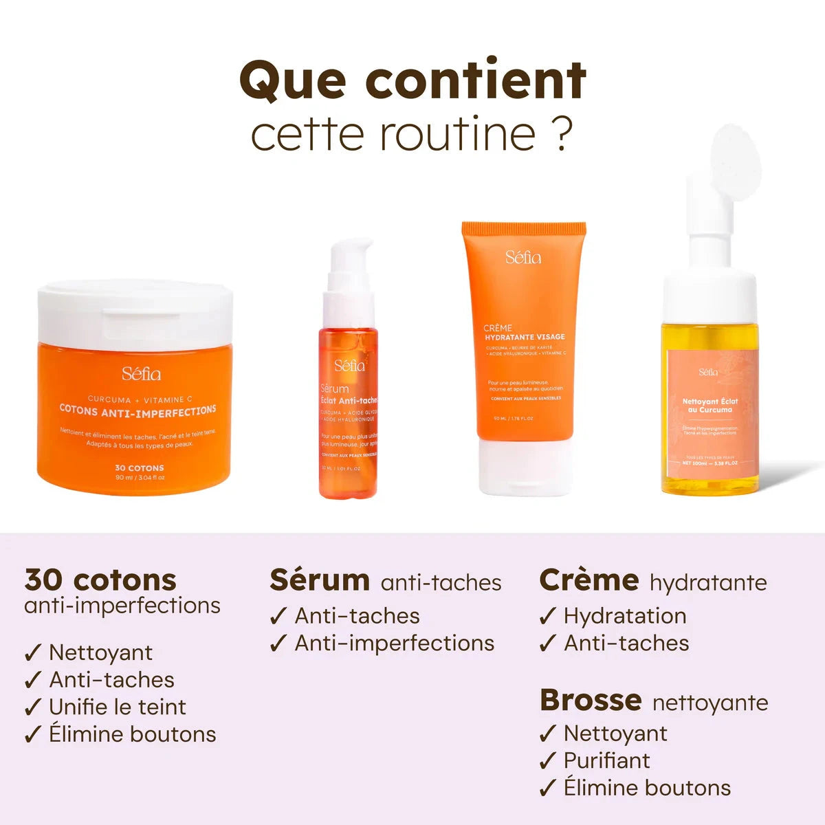 Routine Super Glow Soin Visage Séfia 