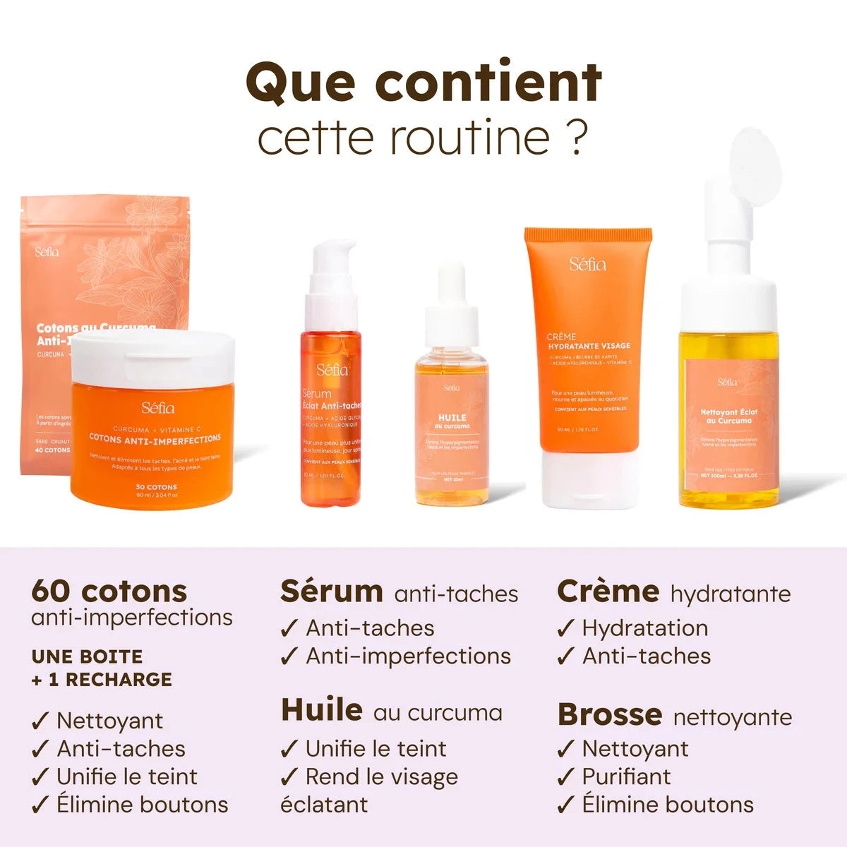 Routine Ultra Glow Soin Visage Séfia 