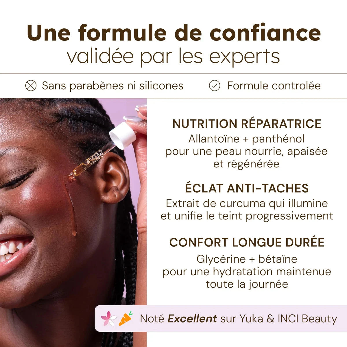 Huile visage au Curcuma Soin Visage Séfia 