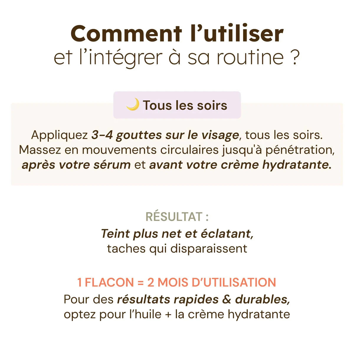 Huile visage au Curcuma Soin Visage Séfia 