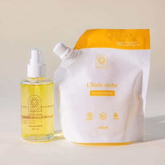 L'huile sèche nourrissante Soin Visage Maison Soleil 