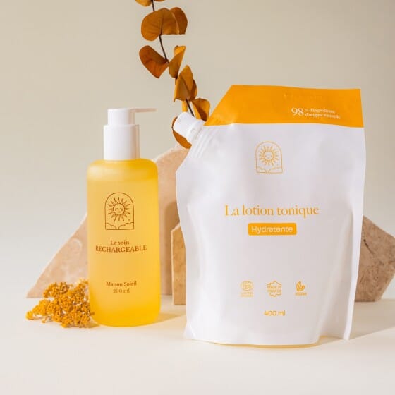La lotion tonique hydratante Soin Visage Maison Soleil 