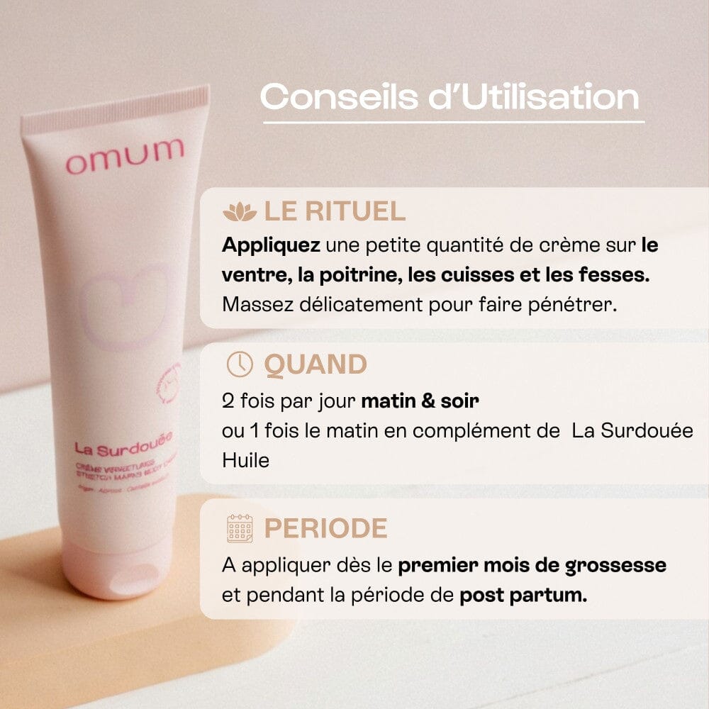 LA SURDOUEE - Crème Anti Vergetures Soin Corps OMUM 