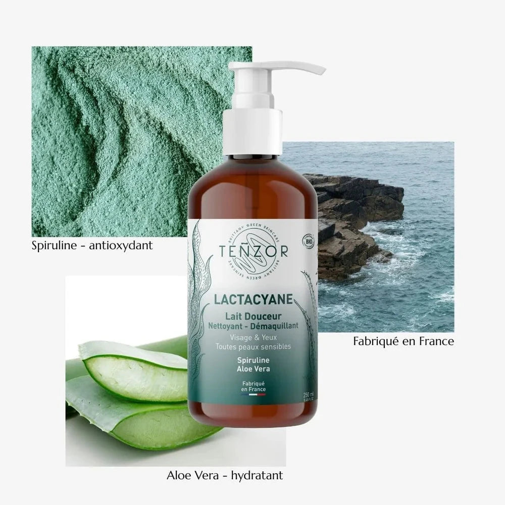Lait Démaquillant Douceur LACTACYANE BIO Soin Visage TEÑZOR 