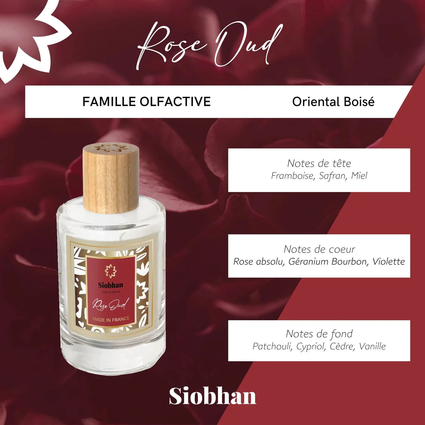 Rose Oud - Eau de Toilette Parfum SIOBHAN 